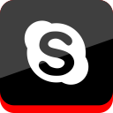 media, online, skype, social svg vector icon