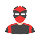 hero, man, mask man, super hero svg vector icon