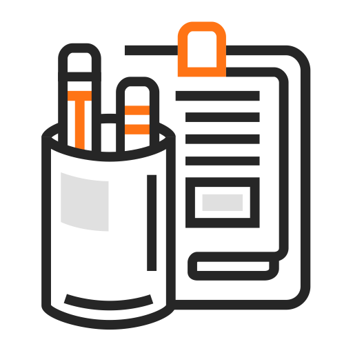 Color Line Drawing Office svg vector icon