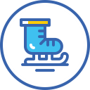 christmas, ice skates, winter, xmas, коньки, рождество svg vector icon