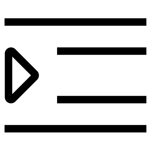 Indent svg vector icon
