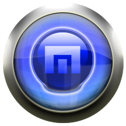 blue,maxthon icon