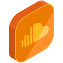 internet, media, music, network, online, social, soundcloud svg vector icon