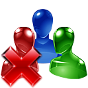 delete,group,del,remove icon
