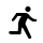 run, user icon