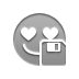 smiley,love,diskette icon