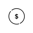 coin, ecommercce, money svg vector icon
