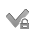 checkmark,lock icon
