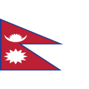 ensign, flag, nation, nepal svg vector icon