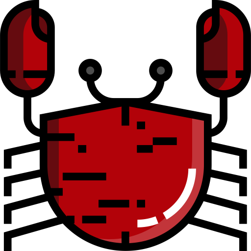 Crab svg vector icon