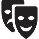 entertainment, show, theatre svg vector icon