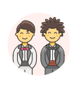 gay, wedding svg vector icon