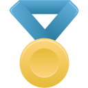 gold,metal,blue icon