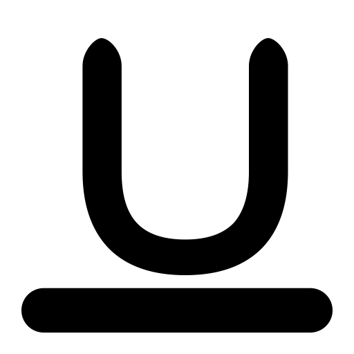 Underline svg vector icon