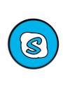 skype svg vector icon