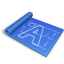 blue print, fonts icon