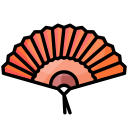 asian fan, cooling, fan, hand, hand fan svg vector icon
