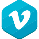 social network, vimeo svg vector icon