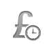 currency,sign,pound,clock icon