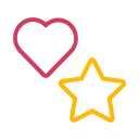 bookmark, favourite, heart, rate, rating, special, star svg vector icon