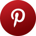 circle, colored, gradient, media, pinterest, social, social media svg vector icon