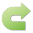 green, redo icon