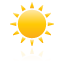 sun, weather, yellow icon