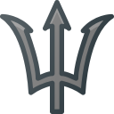 fork, god, greek, hero, movie, posseidon, water svg vector icon