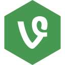 hexagon, media, social, vine svg vector icon