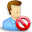2delete, blue, user icon