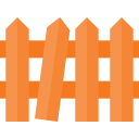 broken, fence, halloween, holyday, spooky svg vector icon