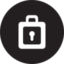linecon, lock, pass, password, round, safety svg vector icon