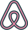 airbnb, brand, logo, network, social svg vector icon