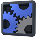 execute, gears, panel, settings, utilities icon