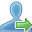 blue, go, user icon