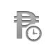 currency,sign,peso,clock icon