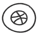dribbble, media, social svg vector icon