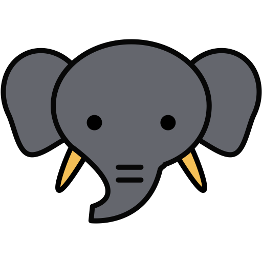 Elephant svg vector icon