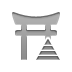 shinto,temple,pyramid icon
