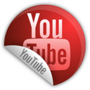 sticker, youtube icon