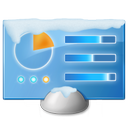 control, panel, snow icon