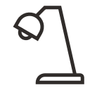 electricity, job, lamp, light, luminescence, work, workplace svg vector icon