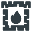 christmas, fireplace, home, warm, winter svg vector icon