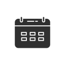 calendar, date, facebook, fb svg vector icon