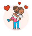 arms, couple, gay, hold, in svg vector icon