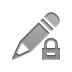 pencil,lock icon