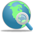 globe, internet, search icon