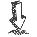 download,descending,fall,decrease,down,descend icon