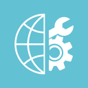 configuration, earth, globe, optimization, settings, tools svg vector icon