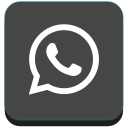 app, media, network, phone, social, whatsapp svg vector icon